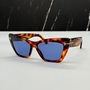 NEW TOM FORD TF871 55V WOMEN CAT EYE SUNGLASSES TOM FORD WYATT FT0871/S 55V